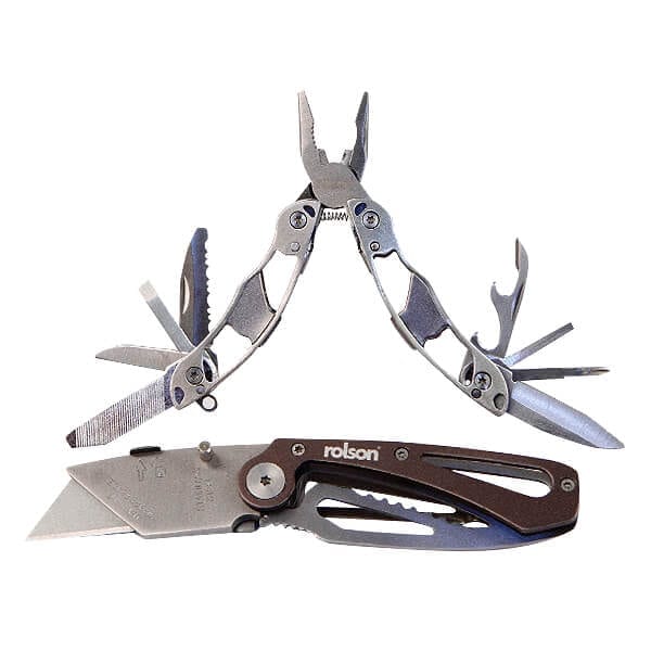 Rolson 9 in 1 Multi Tool & Folding Knife