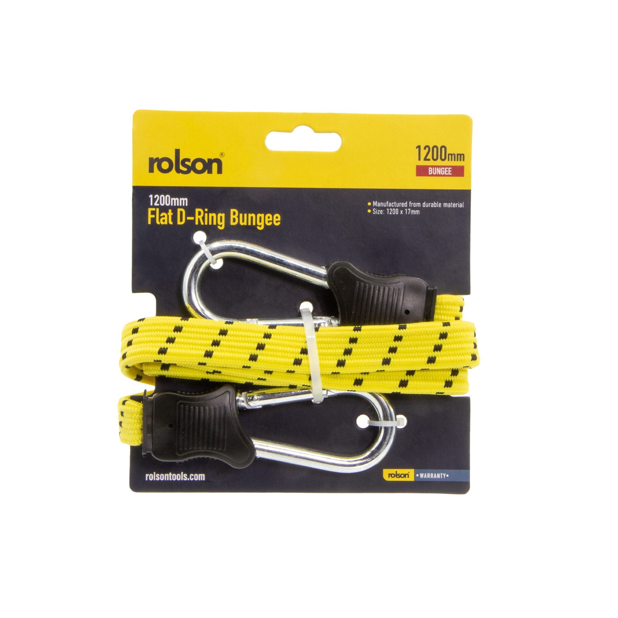 Rolson 1200mm Flat D-Ring Bungee