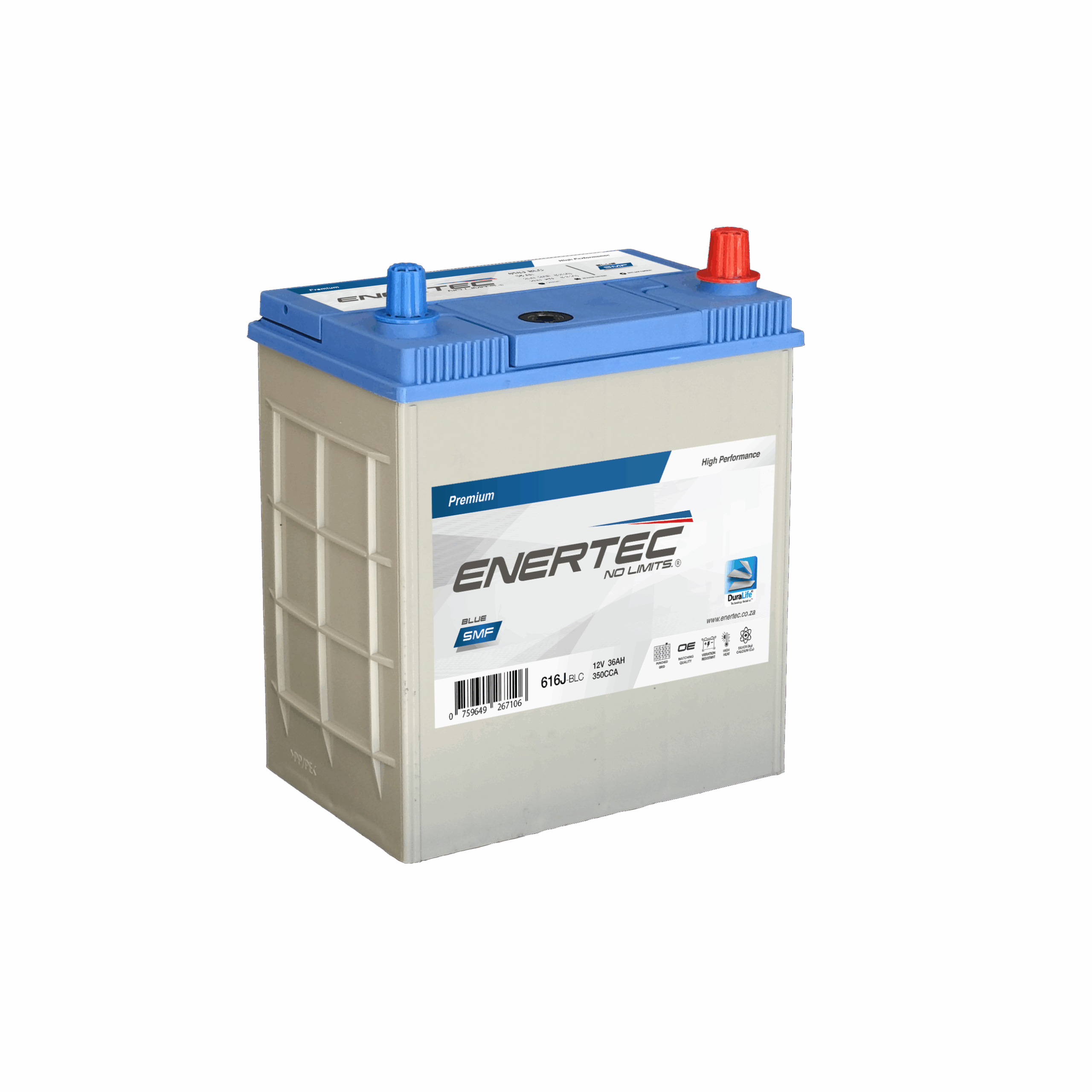616J-BLC 12V 35Ah Enertec BLUE Lead Calcium Automotive, UPS & Standby Battery.