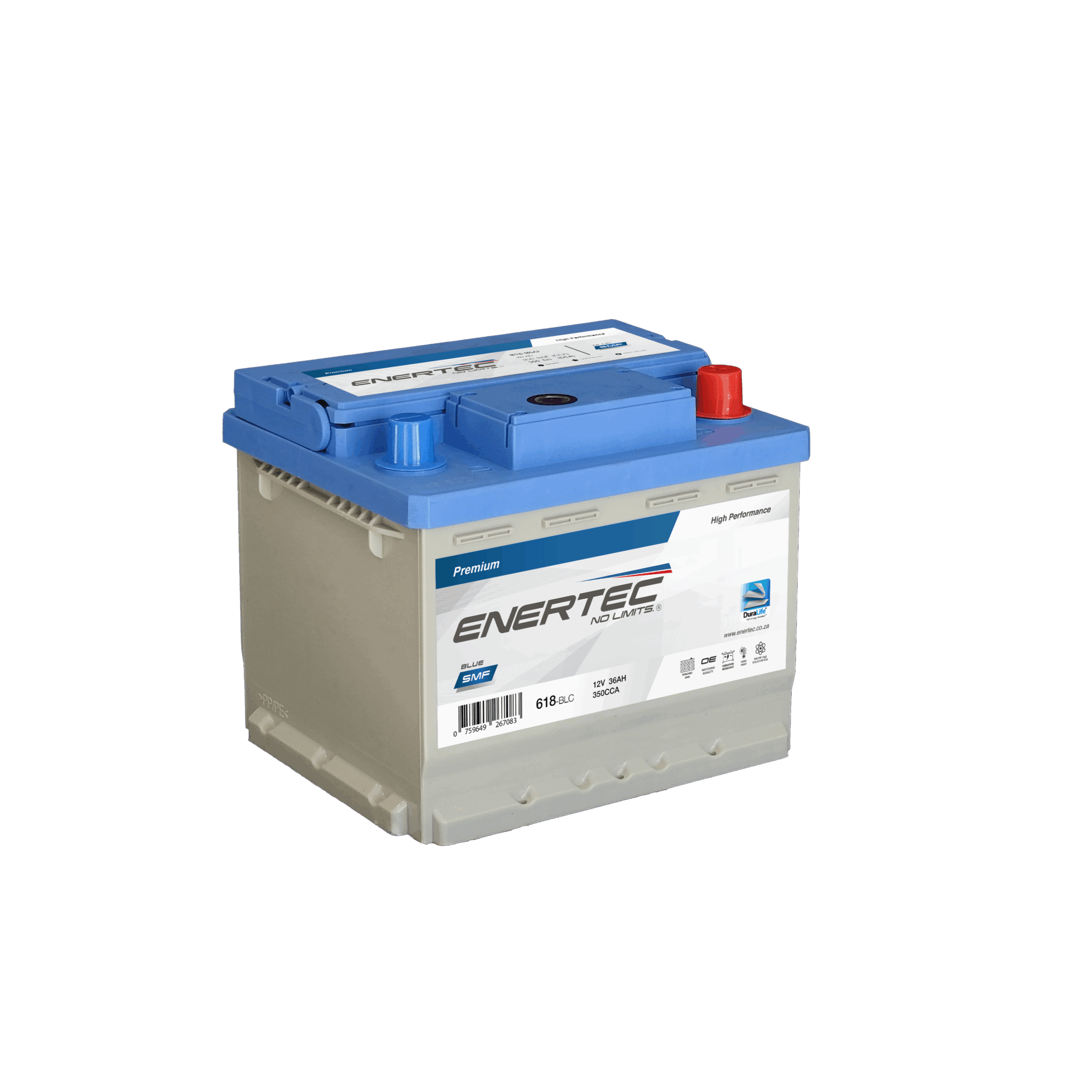 618-BLC 12V 36Ah Enertec BLUE Lead Calcium Automotive, UPS & Standby Battery