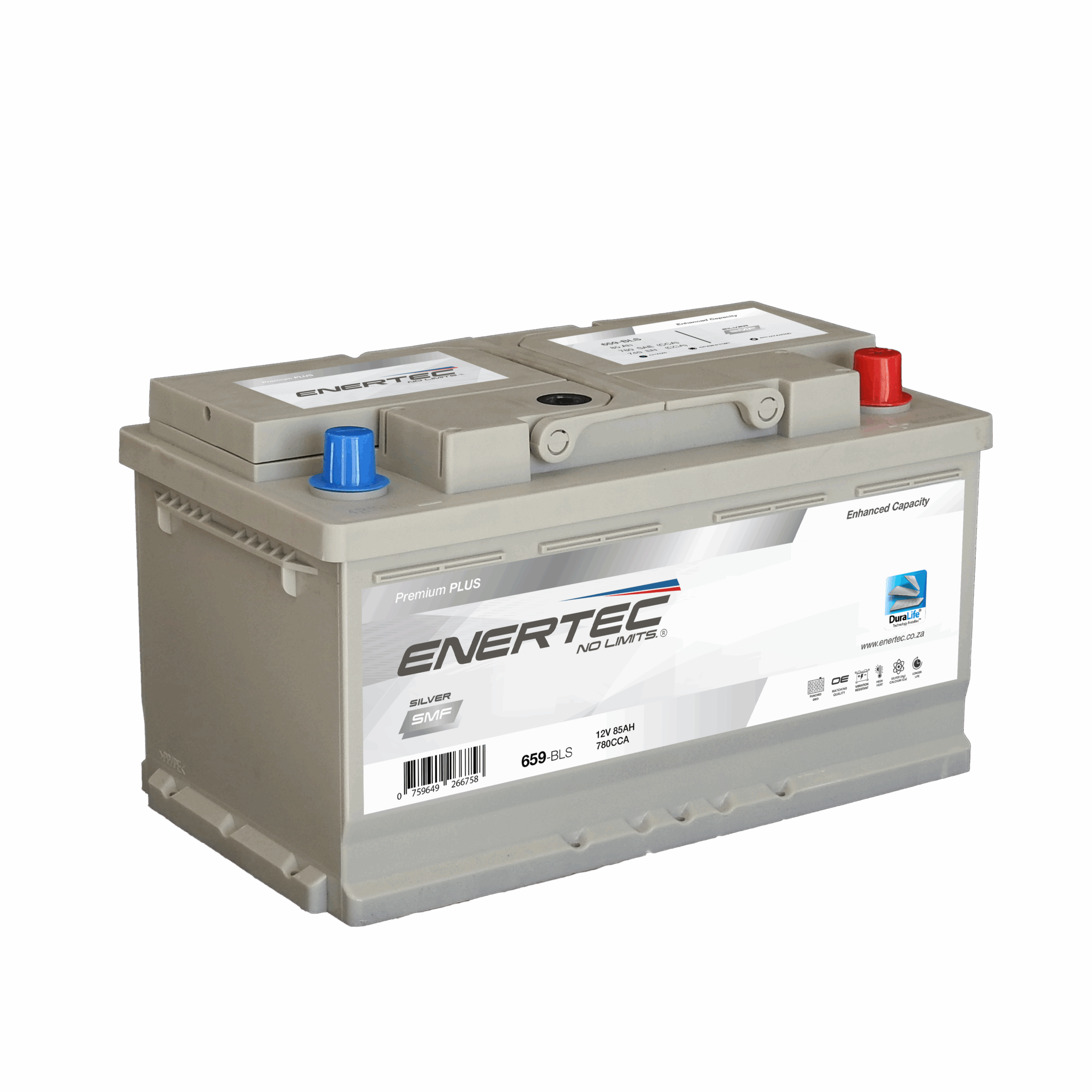 659-BLS 12V 85Ah Enertec Silver Lead-Acid Automotive Battery